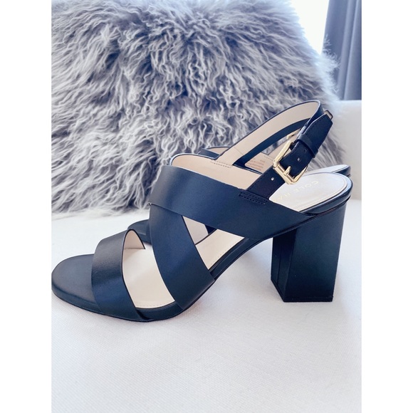 Cole Haan Shoes - Cole Haan Cythia black heel sandal leather